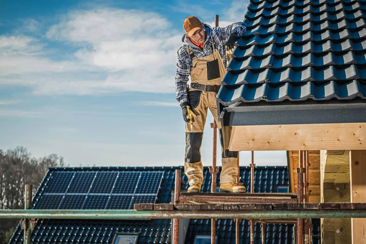 Roofing Professional at Work